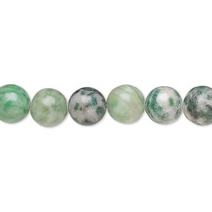 Ching hai "jade" 1pkg1, round bead natural 15.5-16 inch 8mm