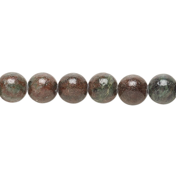Bead, Kashgar garnet (natural), 8mm round, B grade, Mohs hardness 7 to 7-1/2. Sold per 15-1/2" to 16" strand. image number 0