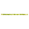 Mother-of-pearl shell 1pkg1, flat oval bead 15 inch yellow-green 14x10mm-15x11mm image number 1