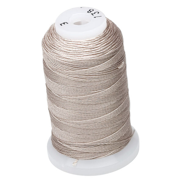 Thread, Purely Silk™, 3-ply, grey, size E. Sold per 200-yard spool. image number 0