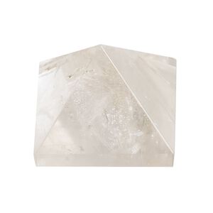 Quartz crystal 1pkg1, hand-cut undrilled pyramid gift natural 27mm
