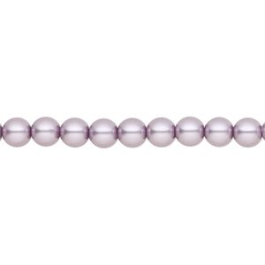Pearl 50pk lavender, Preciosa Czech crystal 5mm round