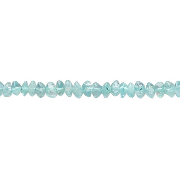 Apatite 1pkg1, hand-cut saucer bead natural 13 inch 4x2mm-5x4mm image number 0