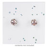 Earring card, paper, white with rainbow-colored confetti, 2x2-inch square. Sold per pkg of 100. image number 1