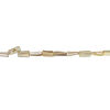 Mother-of-pearl shell 1pkg1, stick bead 15 inch beige /, green / yellow 11x9mm-15x10mm image number 1
