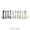 Bracelet mix, stretch, glass / steel / mix-coated plastic, multicolored, 3-16mm multi-shape, 7 inches. Sold per pkg of 10. image number 1