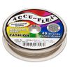 Beading wire, Accu-Flex&reg; 1pkg1, nylon and stainless steel, rose gold, 49 strand, 0.019-inch diameter, 100-foot spool. image number 0