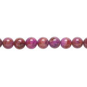 Crazy lace agate 1pkg1, round bead 15.5-16 inch 6mm