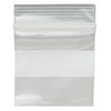 Bag, Tite-Lip™, plastic, clear and white, 1-1/2 inch top zip with block. Sold per pkg of 100. image number 1