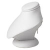 Leatherette mini-pedestal display, white. 3-1/2in wide x 3-1/4in deep x 3-3/4in high. Sold individually. image number 1