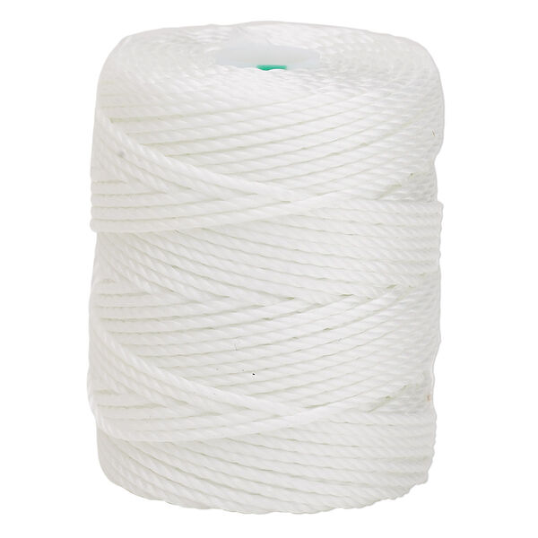 Thread, C-Lon®, nylon, white, 0.9mm diameter. Sold per 39-yard spool. image number 0