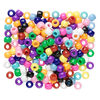 Pony bead mix, plastic, opaque multicolored, 9x6mm. Sold per pkg of 900. image number 1