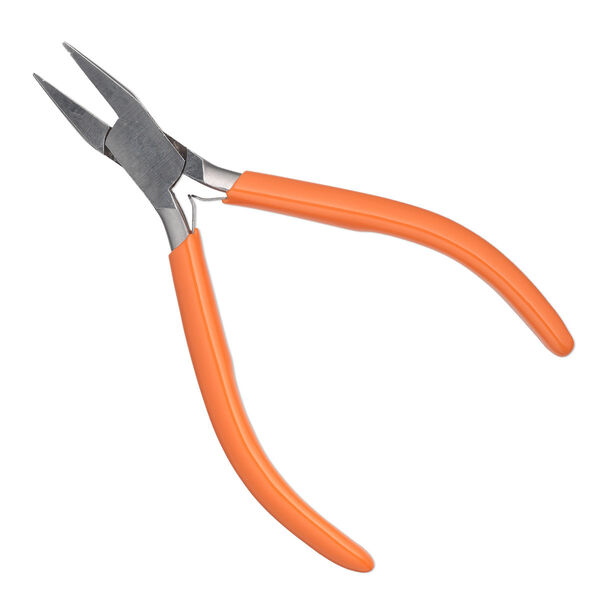 Pliers, Wolf Tools®, Groovy Chain-Nose, stainless steel and rubber, 5-3/4 inches. Sold individually. image number 0