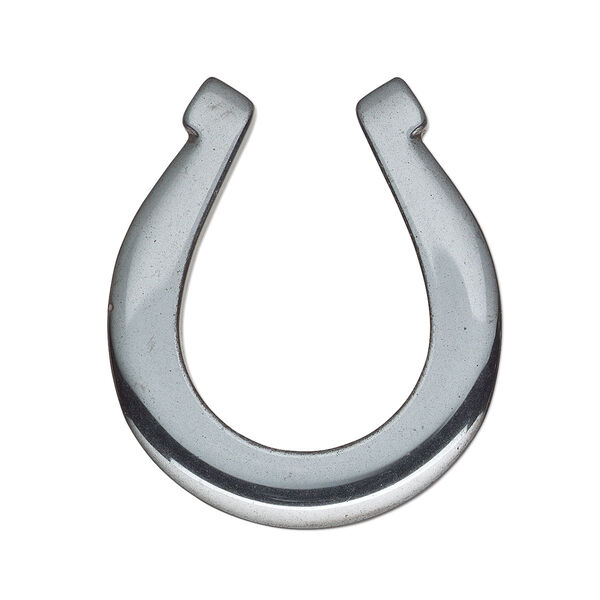 Focal, Hemalyke™ (man-made), 40.5x35.5mm horseshoe. Sold individually. image number 0