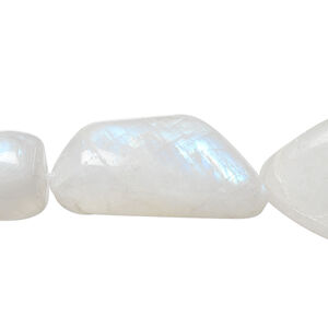 Rainbow moonstone 1pkg1, tumbled nugget bead natural 15.5-16 inch large