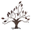 Display, necklace / bracelet / earring, steel, powder-coated bronze, 19 x 19 x 4-inch leafy tree with 26 display loops. Sold individually. image number 0