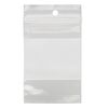 Bag, Tite-Lip™, plastic, clear and white, 2x3-inch top zip with block and hole. Sold per pkg of 100. image number 1