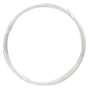 Wire, sterling silver-filled, half-hard, square, 26 gauge. Sold per 5-foot spool.