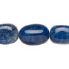 Bead 1pkg1 glass, translucent light blue and brown, small to medium nugget, 15 inches. image number 0