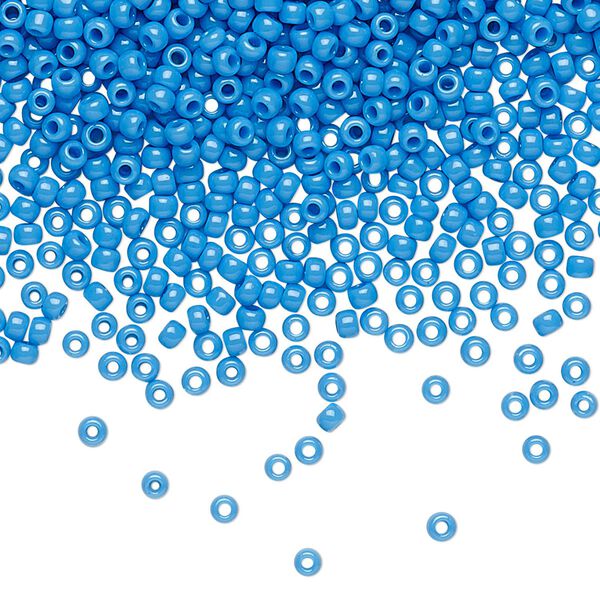 Seed bead, TOHO BEADS®, glass, pkg/250g, #11 round, opaque cornflower (TR-11-43D). image number 0