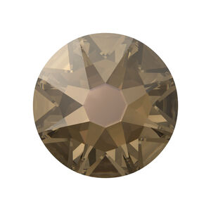 Flat back 1pkg144 crystal bronze foil back, Crystal Passions&reg; 3.8-4mm rose round SS16 2088