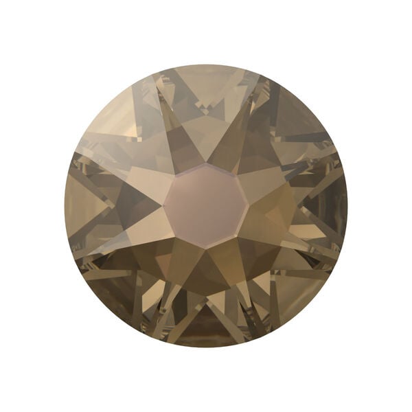 Flat back 1pkg144 crystal bronze foil back, Crystal Passions&reg; 3.8-4mm rose round SS16 2088 image number 0