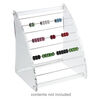 Display, bead rack, acrylic and stainless steel, clear, 9-1/2 x 8 x 7 inches with 8-inch rods. Sold per 9-piece set. image number 1