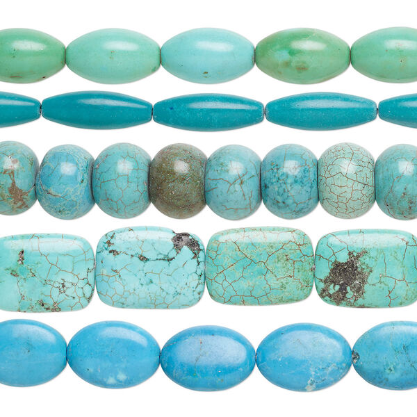 Magnesite 1pkg5, mixed shape bead 15 inch mix 20x14mm-30x20mm image number 0