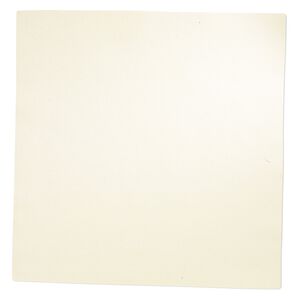 Sheet, faux suede, cream, 8-1/2 inch square, 0.6-0.7mm thick. Sold individually.