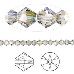 Bead 144pk crystal paradise shine, Crystal Passions® 4mm bicone 5328