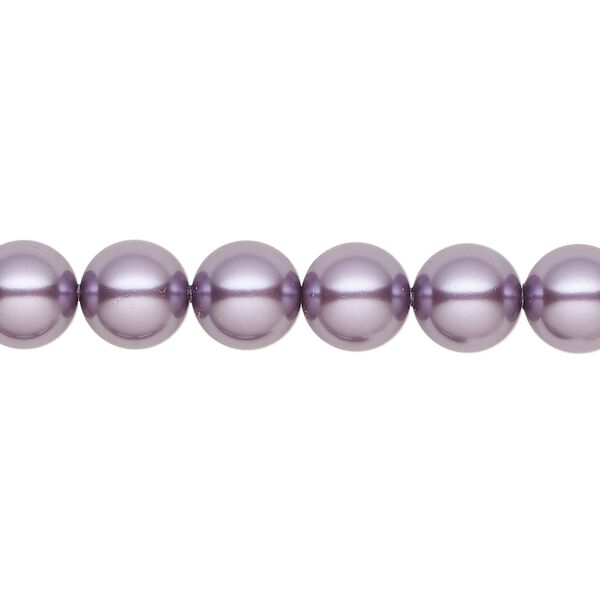 Pearl 250pk light amethyst pearl, Swarovski® 8mm round 5810 image number 0