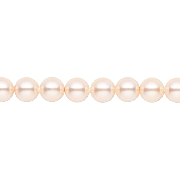 Pearl 500pk peach, Swarovski® 6mm round 5810 image number 0