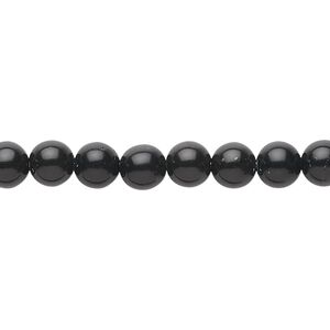 Black obsidian 1pkg1, round bead natural 15.5-16 inch 6mm