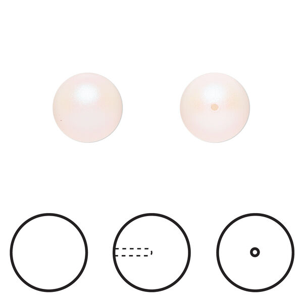 Pearl 4pk pearlescent white, Crystal Passions® 10mm round 5818 image number 0