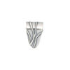 Bail, JBB Findings, fold over style, antiqued sterling silver, 16x10mm shield, 12mm grip length. Sold individually. image number 0