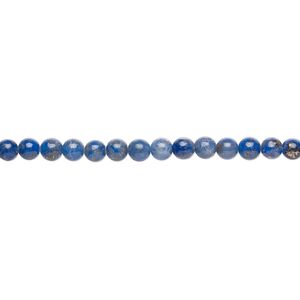 Lapis lazuli 1pkg1, round bead natural 15 inch 2-3mm