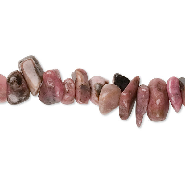 Bead 1pk rhodonite, natural, medium chip 32 inch image number 0