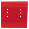 Earring card, plastic and velour, red, 2x2-inch square. Sold per pkg of 100. image number 0