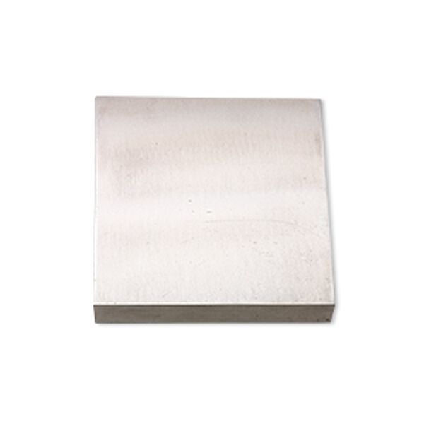 Bench block, steel, 3-3/4 x 3-3/4 x 3/4 inch square. Sold individually. image number 0