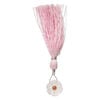 Light rose quartz / garnet 1pkg1, top-drilled hand-cut 1sided carved flower bead natural, 14mm image number 2