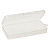 Organizer box, plastic, clear, 1-cell, 7x3-3/4 x1 inch. Sold per pkg of 2. image number 1