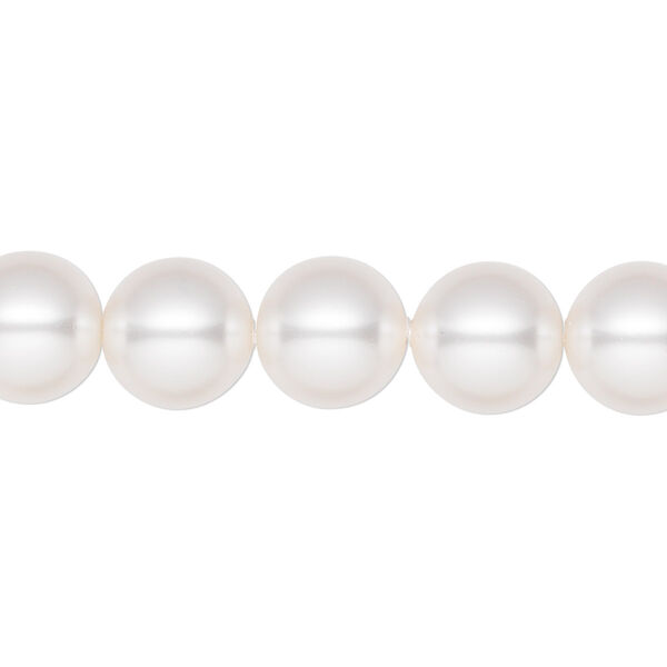 Pearl 25pk white, Crystal Passions® 10mm round 5811 image number 0