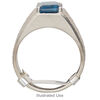 Ring guard, sterling silver, 3mm wide, fits up to 7.5mm wide shanks. Sold per pkg of 2. image number 1