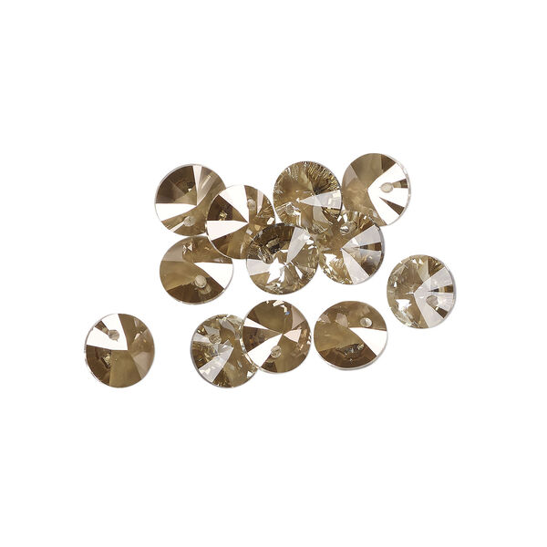 Drop 1pkg12 crystal bronze, Crystal Passions&reg; 6mm mini disk 6428 image number 0