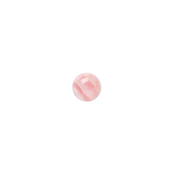 Rhodochrosite 1pkg4, calibrated round cab natural 6mm image number 0