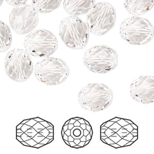 Bead 72pk crystal, Swarovski® 9.5x8mm olive briolette 5044