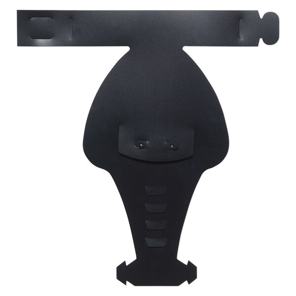 Display, foldable, necklace and earring, acrylic, black, 8-1/2 x 9 x 4-inches assembled. Sold per pkg of 2. image number 0