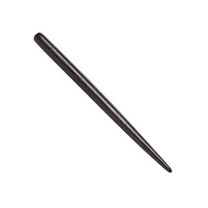 Hair stick, bone (dyed), black, 4-1/2 inches, end-drilled, Mohs hardness 2-1/2. Sold per pkg of 4.