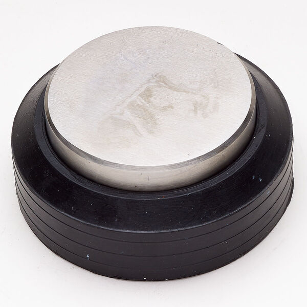 Bench block 1pkg1 rubber /steel, 4x2 inch / 4x1-1/2 inch / 2-3/4x3/4 inch, set of 2 black image number 0