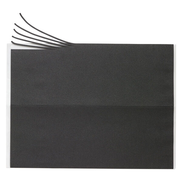 Adhesive strip, Art Edge™, EVA foam, black, 2mm. Sold per 10-inch sheet. image number 0